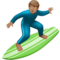 Person Surfing - Medium emoji on Apple